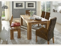 MERANO Eßtisch + Sitzbank mit Rückenlehne<span style='float: right'> 180-260 x 100/110 x 75-4cm</span>